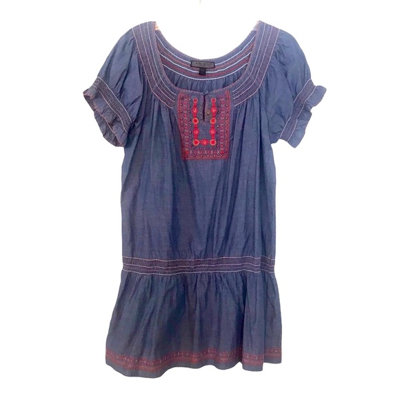 NINE WEST JEANS MINI DRESS - Picture 2 of 3